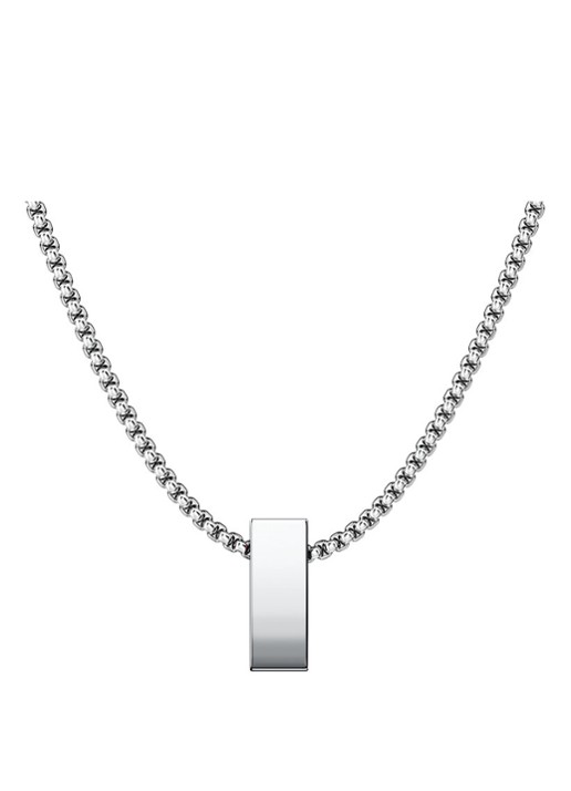 Diesel D Logo ketting DX1689040 - detail 5 zilver