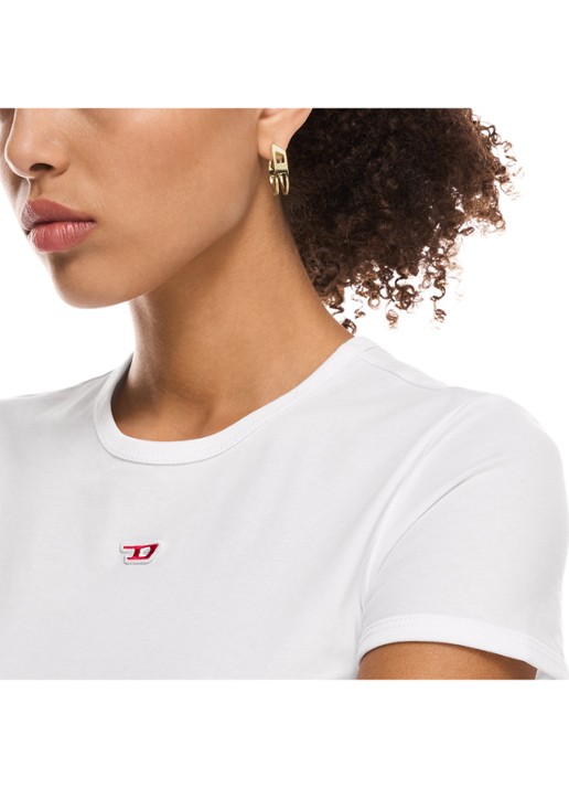 Diesel D Logo oorringen DX1671710 - detail 2 goud