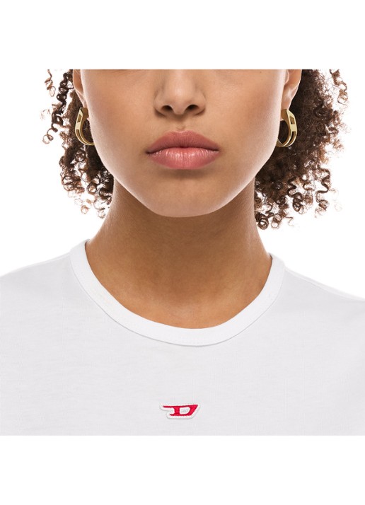 Diesel D Logo oorringen DX1671710 - detail 3 goud