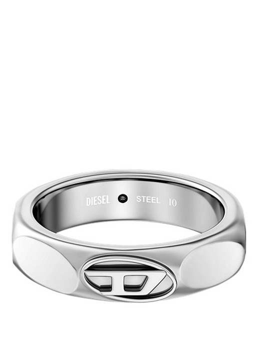 Diesel D Logo ring DX1693040 - detail 3 zilver