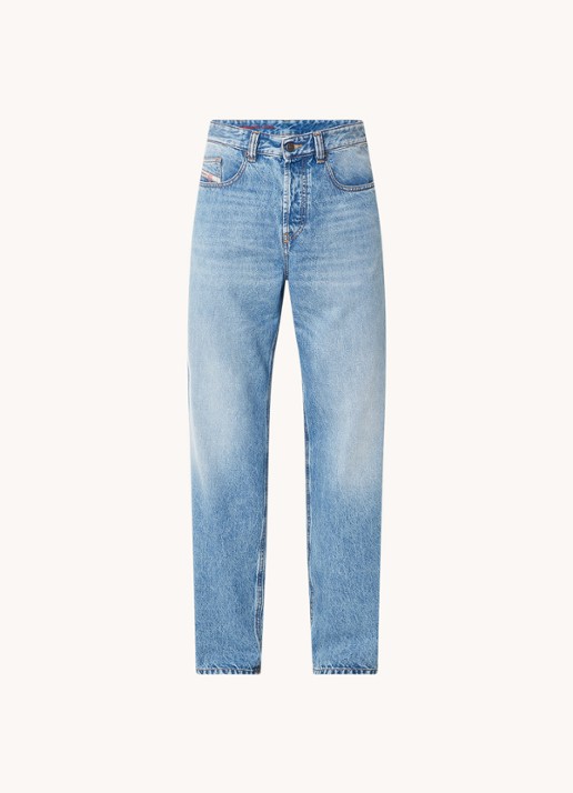Diesel D-Macro loose fit jeans met medium wassing - voorkant 4 denim