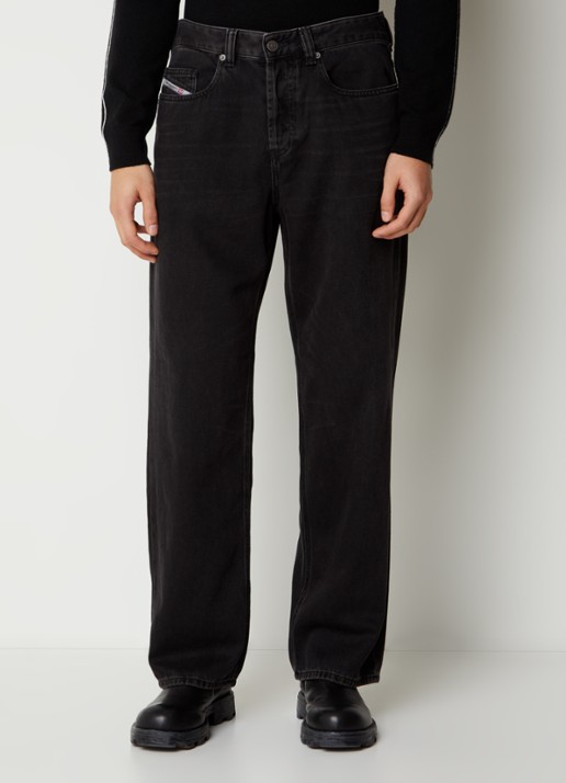 Diesel D-macro straight leg jeans met gekleurde wassing