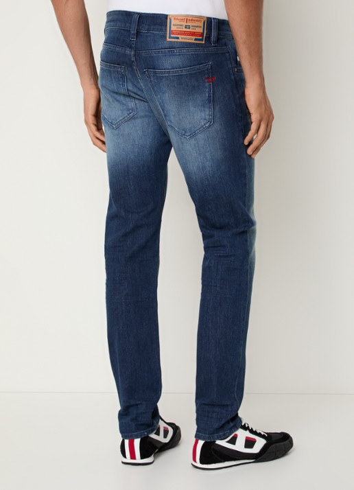 Diesel D-Strukt skinny jeans met medium wassing - achterkant indigo