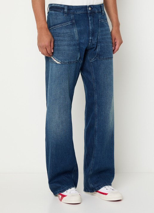 Diesel D-zeta loose fit jeans met donkere wassing