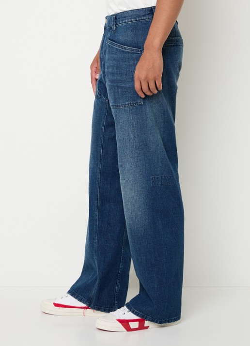 Diesel D-zeta loose fit jeans met donkere wassing - detail 2 indigo