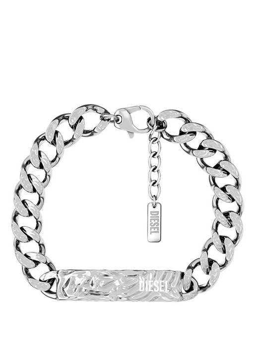 Diesel Diesel Font armband DX1732040 - voorkant zilver