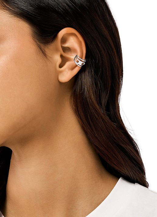 Diesel Enkele Ear Cuff DX1532040 - voorkant 2 zilver