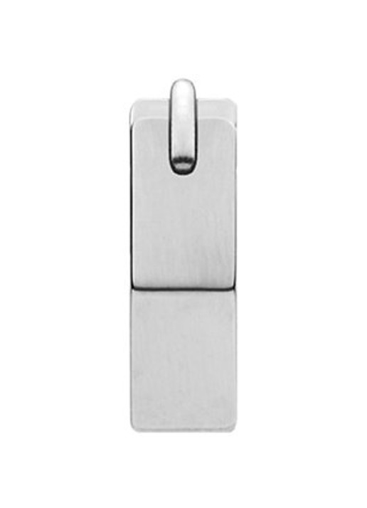 Diesel Enkele oorring DX1345040 - voorkant zilver