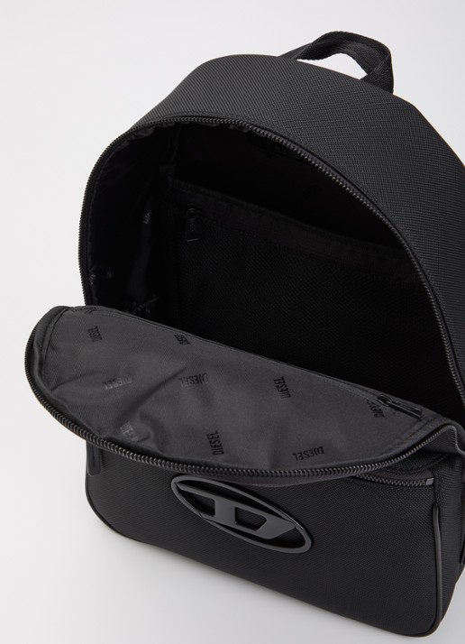 Diesel Holi-D rugzak met logo en 13 inch laptopvak - detail 3 zwart