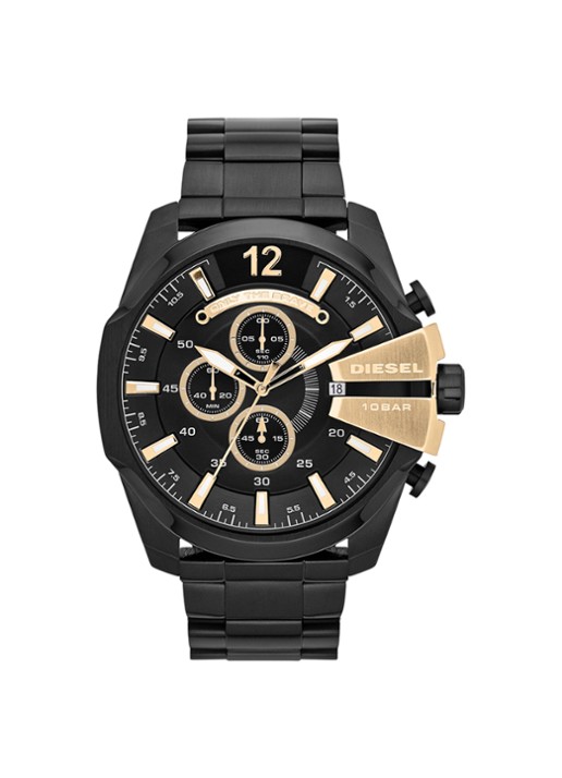 Diesel Horloge Mega Chief DZ4338 - voorkant 3 zwart