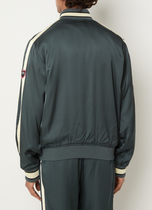 Diesel J-Annu baseball jack met print - achterkant 2 bronsgroen