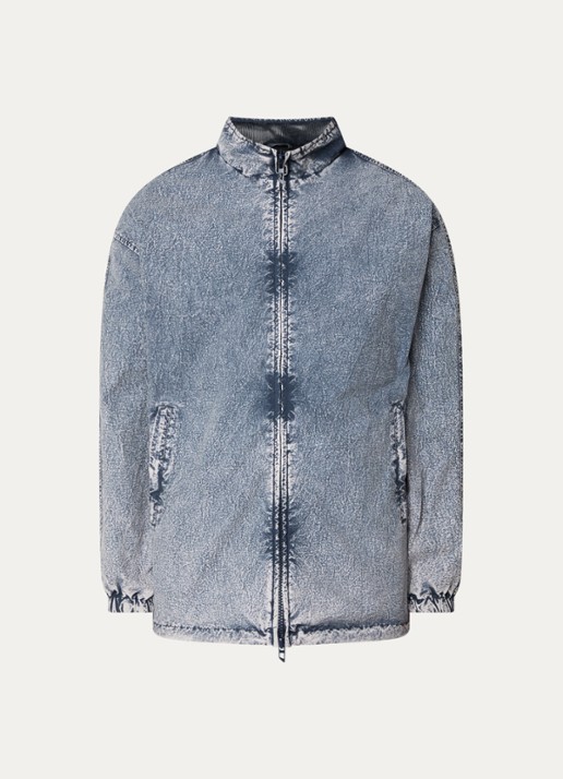 Diesel J-wilson jack met verwassen afwerking - voorkant grijs