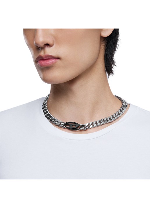 Diesel Ketting DX1635931 - detail 4 zilver