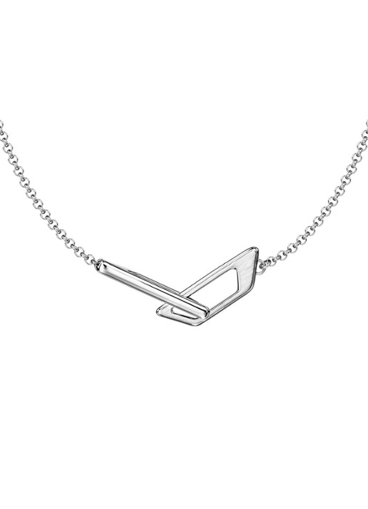 Diesel Ketting DX1727040 - voorkant zilver