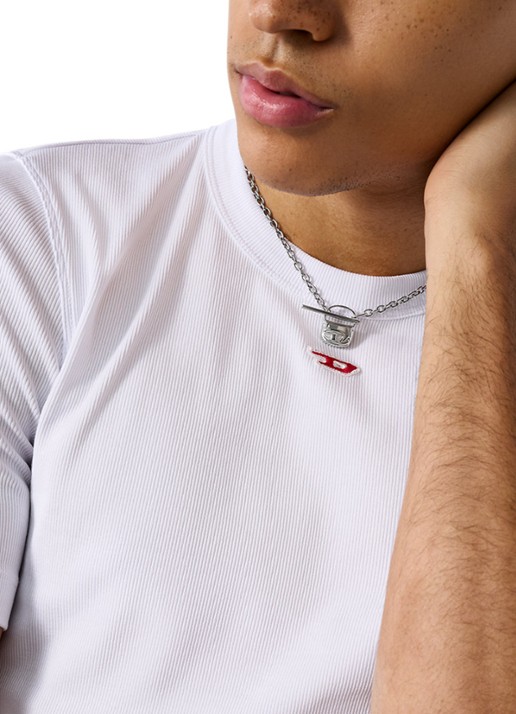 Diesel Ketting met hanger DX1593040 - detail 4 zilver