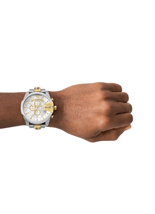 Diesel Mega Chief horloge DZ4672 - detail 4 zilver
