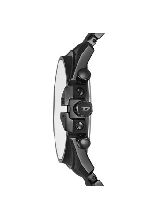 Diesel Mega Chief Slim Horloge DZ4689 - detail 2 zwart