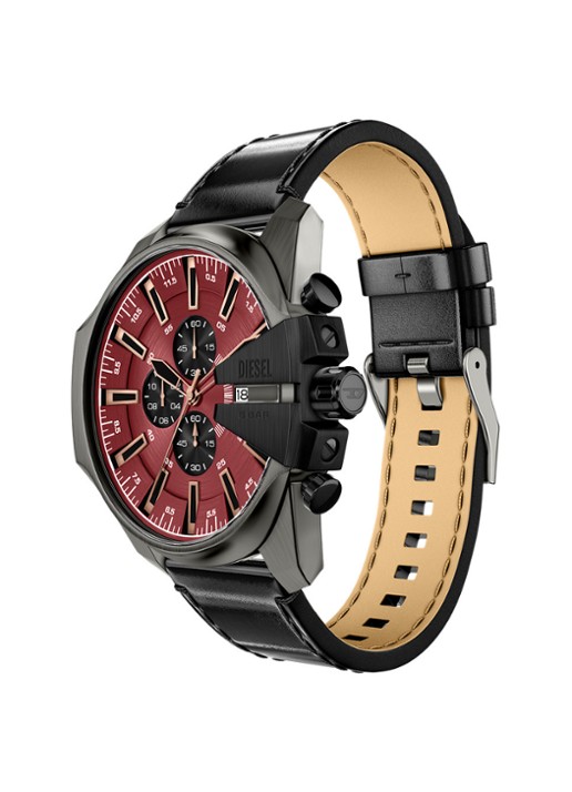 Diesel Mega Chief Slim horloge DZ4714 - detail 4 zilver