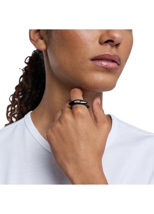 Diesel Metamorph ring DX1632001 - detail 2 zwart