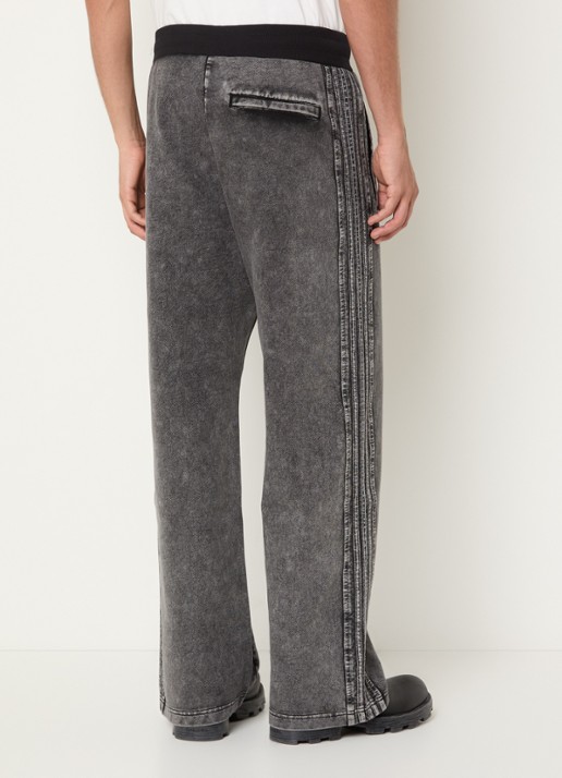 Diesel P-Alt straight fit joggingbroek met steekzakken - achterkant antraciet