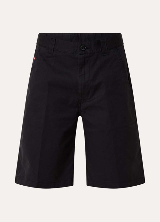 Diesel P-Hant-Chino-Short-Epch loose fit korte chino met steekzakken - voorkant zwart