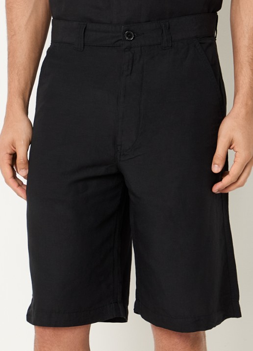 Diesel P-Hant straight fit korte broek in linnenblend