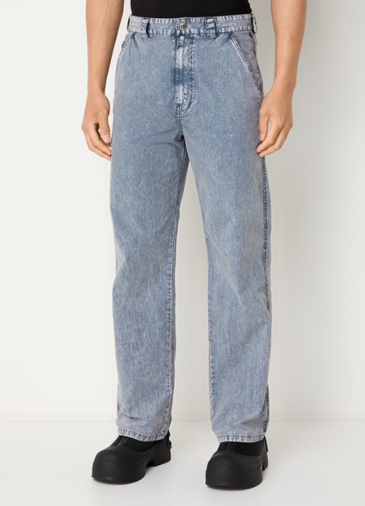 Diesel P-hantik straight fit chino met verwassen afwerking