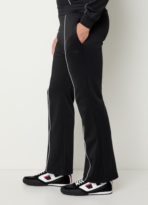 Diesel P-locking flared trackpants met steekzakken - detail 4 zwart
