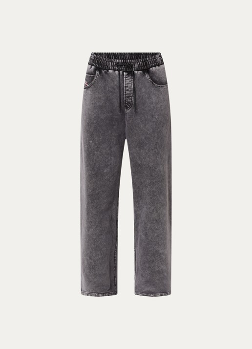 Diesel P-Stuk loose fit joggingbroek met steekzakken - voorkant donkergrijs