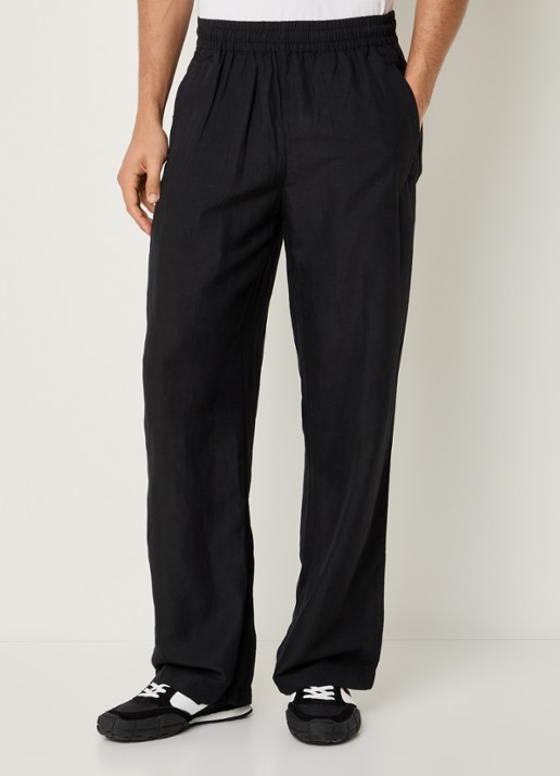 Diesel P-Theck-Pgbs wide fit broek in linnenblend met steekzakken