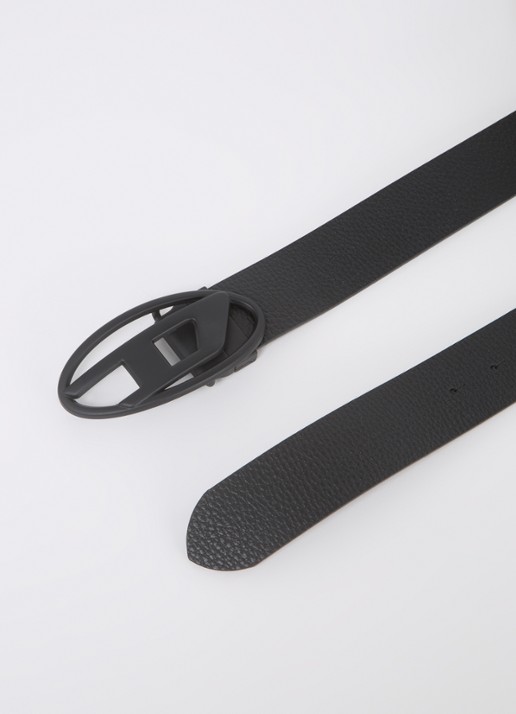 Diesel Reversible riem van leer - detail 3 zwart
