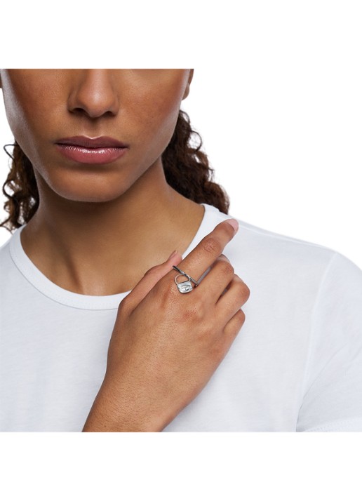 Diesel Ring DX1619040 - detail 2 zilver