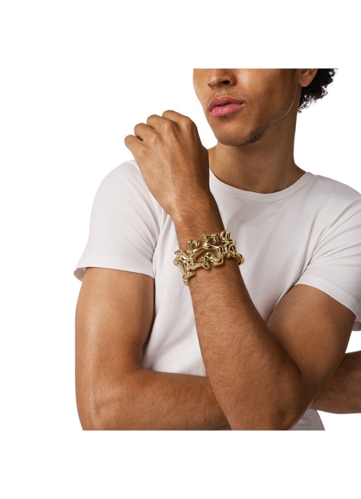 Diesel Runway bangle DX1660710 - detail 5 goud