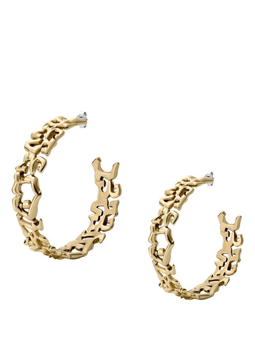 Diesel Runway oorringen DX1656710 - detail 2 goud