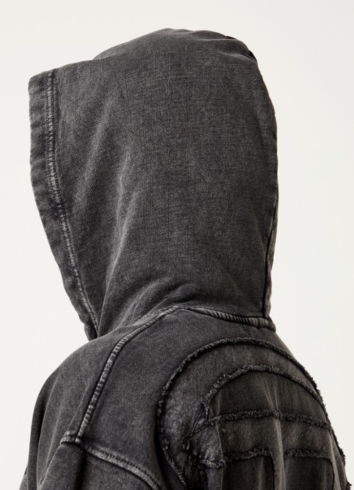 Diesel S-Boxt-Hood-Den hoodie met logo- en backprint - detail 3 antraciet