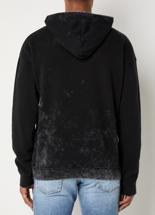 Diesel S-Boxt-Hood-T10 hoodie met logo - achterkant 5 zwart