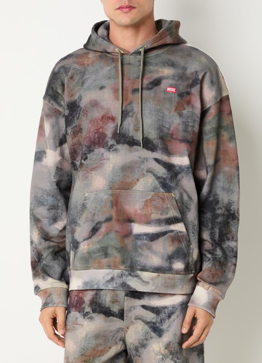 Diesel S-BOXT-HOOD-V1 hoodie met camouflageprint