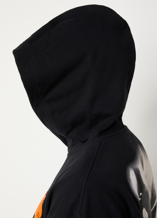 Diesel S-boxt hoodie met logo- en backprint - detail 2 zwart