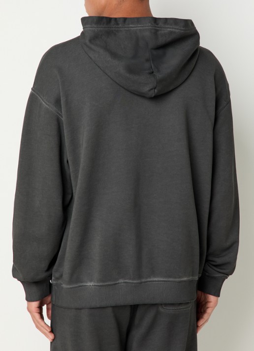Diesel S-Boxt Hoodie met logo - achterkant 5 antraciet