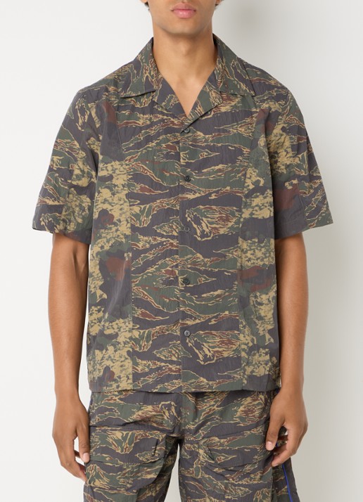 Diesel S-Brack regular fit overhemd met camouflageprint