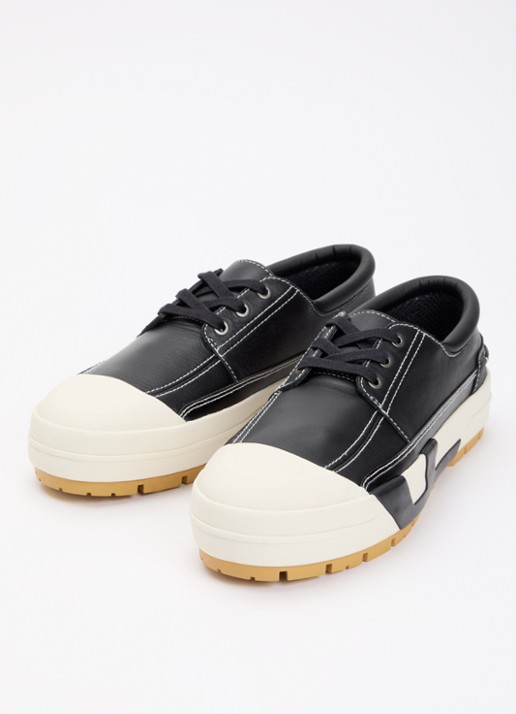 Diesel S-D-Verse sneaker van leer - detail 3 zwart