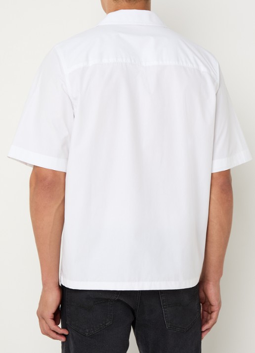 Diesel S-Mac-Pcal regular fit overhemd met logo - achterkant 3 wit