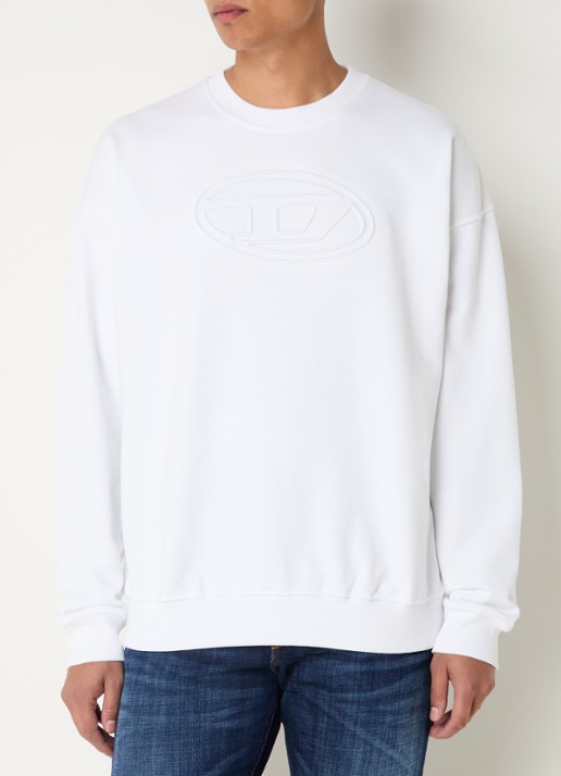 Diesel S-Mart-Bigoval sweater met 3D logoprint