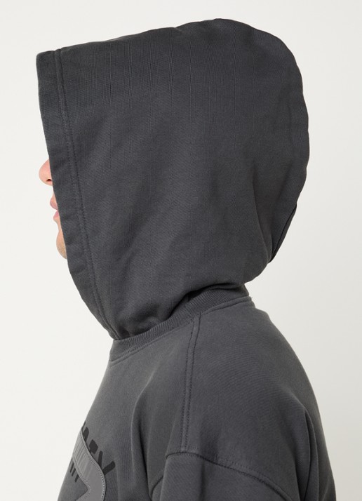 Diesel S-Norman-Hood hoodie met logo - detail 5 donkergrijs