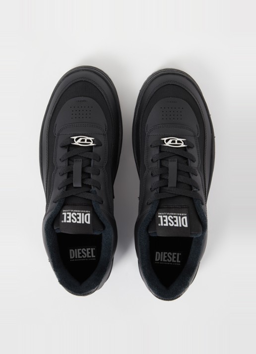Diesel S-Oval sneaker met mesh details - detail 2 zwart