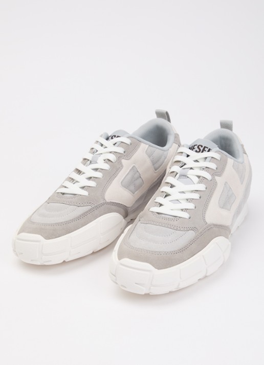 Diesel S-Pagodha sneaker van suède - detail 3 grijs