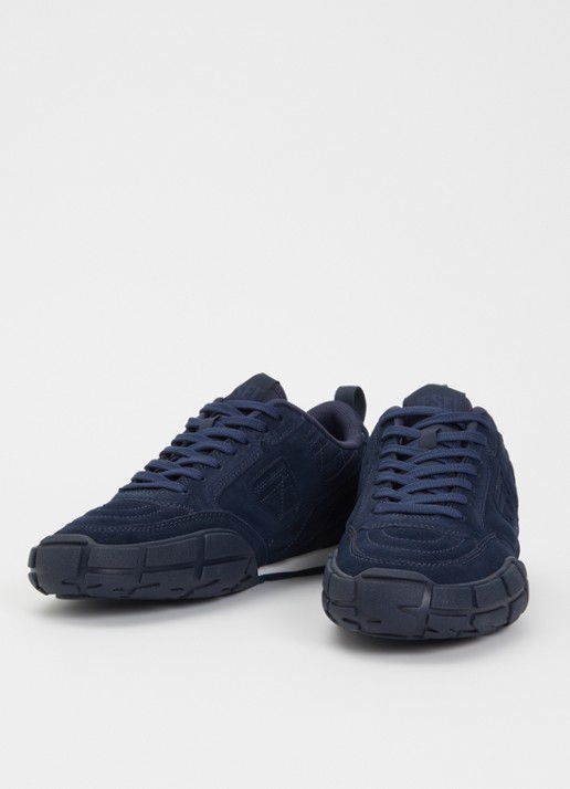 Diesel S-Pagodha sneaker van suède - detail 3 donkerblauw