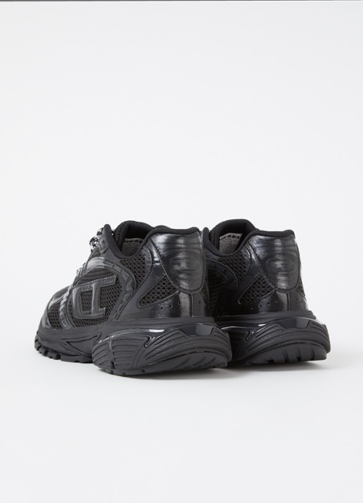 Diesel S-Pro-V-Dense Low sneaker met mesh details - achterkant 2 zwart