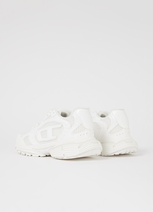 Diesel S-Pro-V-Dense sneaker met details van mesh - achterkant 5 gebroken wit
