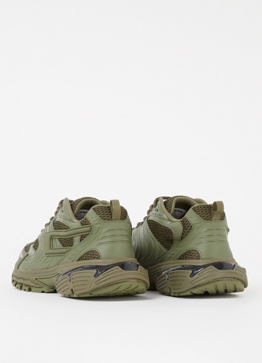 Diesel S-Serendipity Pro-X1 sneaker met mesh details  - achterkant 5 bronsgroen
